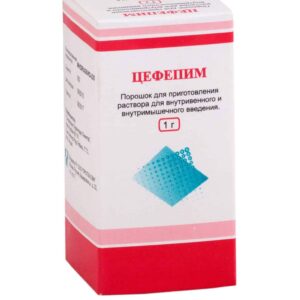 Cefpim (cefepime) powder for solution for injections 1000 mg. №1 vial