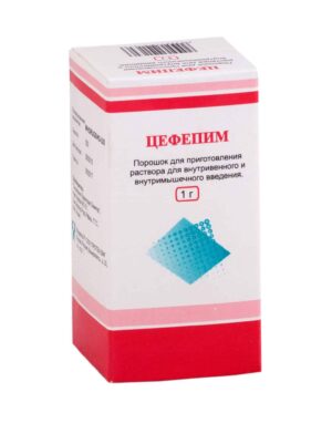 Cefpim (cefepime) powder for solution for injections 1000 mg. №1 vial