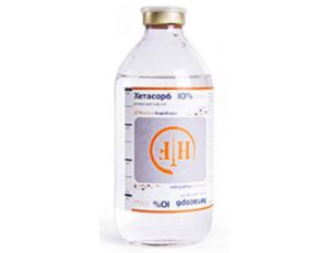 Chetasorb 10% (hydroxyethyl starch, sodium chloride) solution for infusions 500 ml. №1 vial