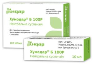 Chumodar B (insulin) 100R suspension 100 IU 10 ml. №1