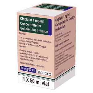 Cisplatina Accord (cisplatin) concentrate for infusions 1 mg/ml. 50 ml. №1 vial