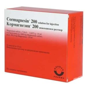 Cormagnezin (magnesium) ampoules 200 mg. 10 ml. №10