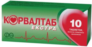 Corvaltab Extra (ethyl a-bromsulfaleinovy acid, phenobarbital, peppermint oil) coated tablets №10