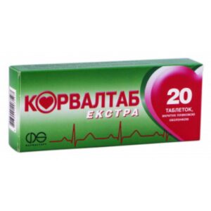 Corvaltab Extra (ethyl a-bromsulfaleinovy acid, phenobarbital, peppermint oil) coated tablets №20