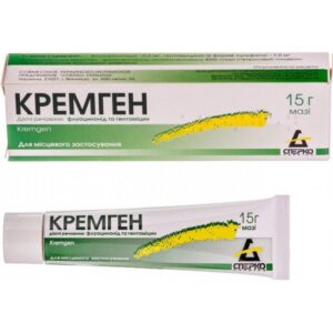 Cremgen (fluocinonide, gentamicin) ointment 15 g.