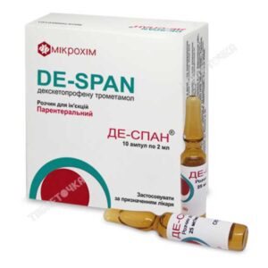 De-span (dexketoprofen) solution for injections 25 mg/ml. №10