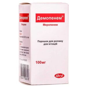 Demopenem (meropenem) powder for solution for injections 1000 mg. vial №1