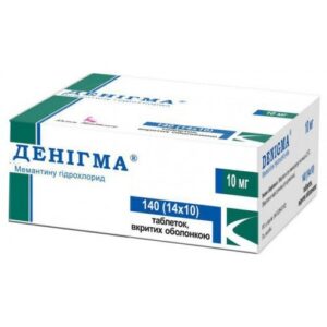 Denigma (memantine) coated tablets 10 mg. №140