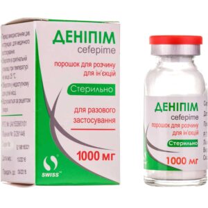 Denipim (cefepime) powder for solution for injections 1000 mg. №1 vial