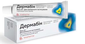 Dermabin (betamethasone, salicylic acid) ointment 15 g. tube №1