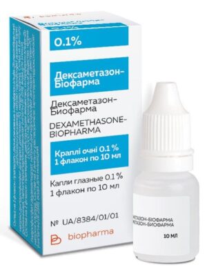 Dexametazon-Biofarma (dexamethasone) eye drops 0.1% 10 ml. plastic vial