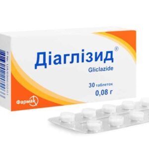 Diaglizid (gliclazide) tablets 0.08 g. №60