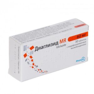 Diaglizid MR (gliclazide) tablets with prolonged release 60 mg. №30