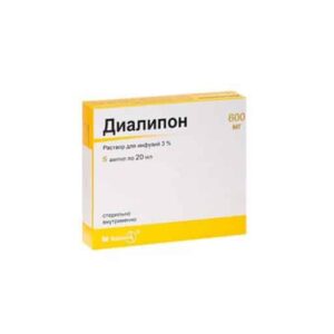 Dialipon (thioctic acid) ampoules 3% 20 ml. №5