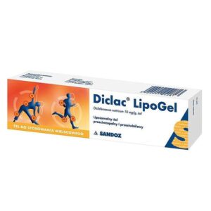 Diclak Lipogel (diclofenac) gel 1% 50 g. tube