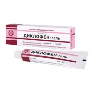 Diclofen-gel (sodium diclofenac, levomenthol) 3% 25 g.