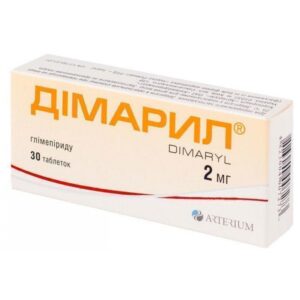 Dimaril (glimepiride) tablets 2 mg. №30