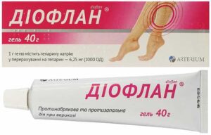 Dioflan (heparin) gel 1000 40 g. tube №1