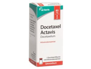 Docetaxel Amaxa (docetaxel) concentrate for solution for infusions 20 mg/ml. 4 ml. (80 mg.) vial