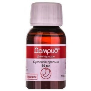 Domrid (domperidone maleatee) oral suspension 1 mg/ml. 60 ml. vial with spoon