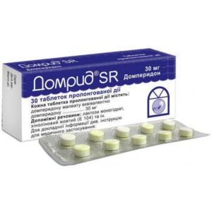 Domrid SR (domperidone maleatee) tablets with prolonged release 30 mg. №30