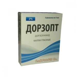 Dorzoptik (dorzolamide) eye drops solution 20 mg/ml. 5 ml. bottle dropper №1