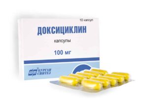 Doxiciclin (doxycycline) capsules 0.1 №10