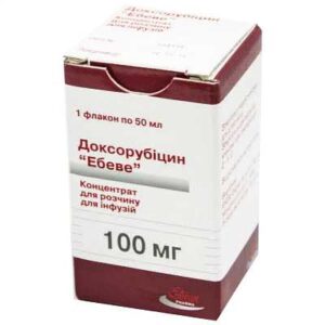 Doxorubicin (doxorubicin) concentrate for infusions 2 mg/ml. 50 ml. (100 mg/50 ml.)