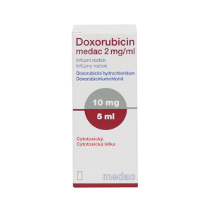 Doxorubicin Medak (doxorubicin) solution for infusions 2 mg/ml. 5 ml. (10 mg.) №1 vial