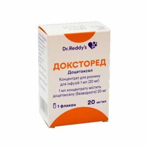 Doxtored (docetaxel) concentracted solution for infusions 20 mg/ml. 1ml. (20 mg.) vial №1