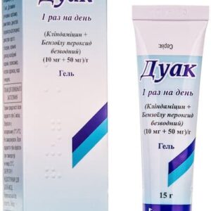 Duak (benzoyl anhydrous peroxide) gel 15 g.