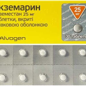 Ecsemarin (exemestane) coated tablets 25 mg. №30