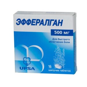 Efferalgan (paracetamol) effervescent tablets 500 mg. №16