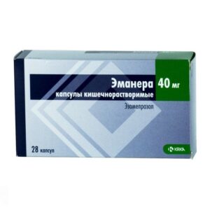 Emanera (esomeprazole) enteric capsules 40 mg. №28