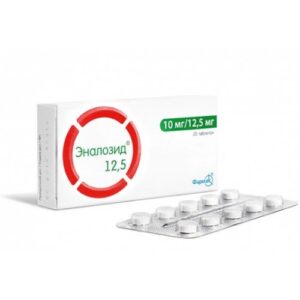 Enalozid (enalapril, hydrochlorothiazide) tablets 12.5 mg. №30