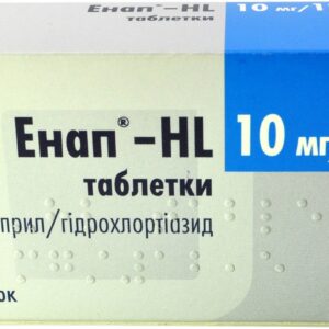 Enap HL (enalapril maleate) tablets 10 mg/12.5 mg. №60