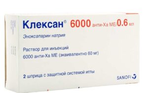 Enoxaparin solution for injections 10000 anti-Cha IU/ml. 0.6 ml. syringe