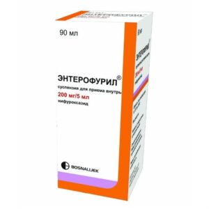 Enterofuril (nifuroxazide) suspension 200 mg/5 ml. 90 ml. №1