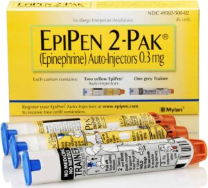 Epipen (epinephrine) solution for injections 0.3 mg/dose 2 ml. №1 tube