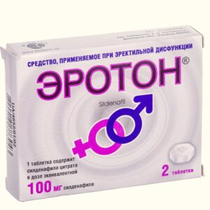 Eroton (sildenafil) tablets 100 mg. №2