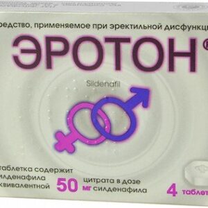 Eroton (sildenafil) tablets 50 mg. №4