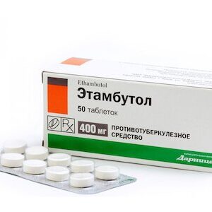 Etambutol (ethambutol) tablets 0.4 №50