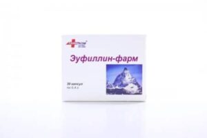 Eufillin-farm (theophylline) capsules 0.4 №30