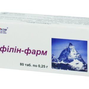 Eufillin-farm (theophylline) tablets 0.25 №80