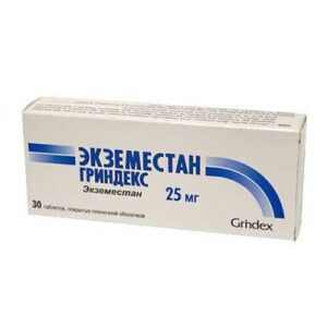 Exemestane Grindex (exemestane) coated tablets 25 mg. №30