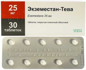 Exemestane-TEVA coated tablets 25 mg. №30