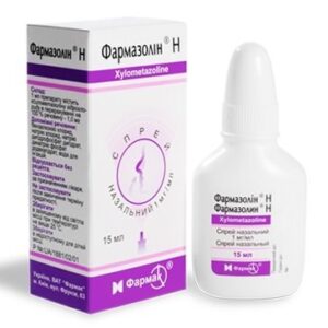 Farmazolin N (xylometazoline hydrochloride) nasal spray 1 mg/ml. 15 ml.