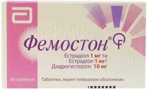 Femoston (estradiol) coated tablets 1 mg/10 mg. №56