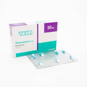 Fluconazol-TEVA (fluconazole) hard capsules 50 mg. №10