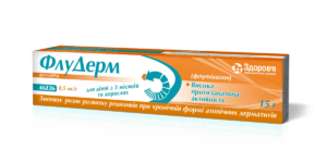 Fluderm (fluticasone propionate) ointment 0.05 mg/g. 15 g. tube